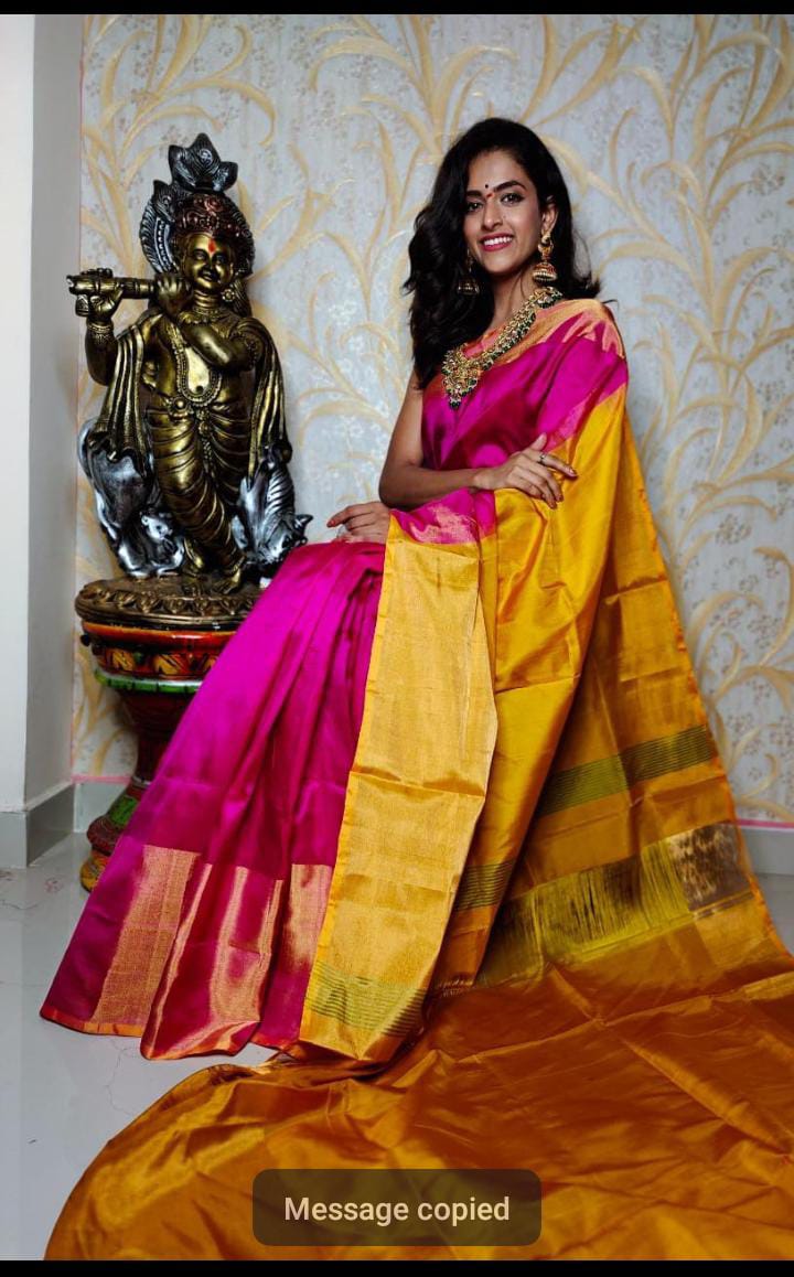 Uppada plain silk sarees