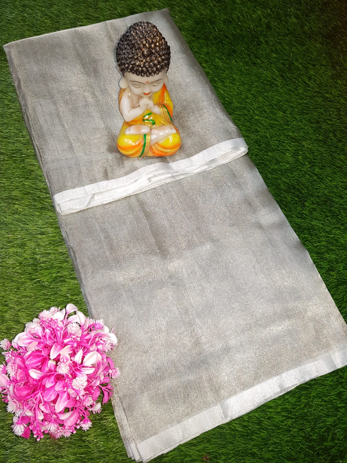 Silver Uppada tissue sarees