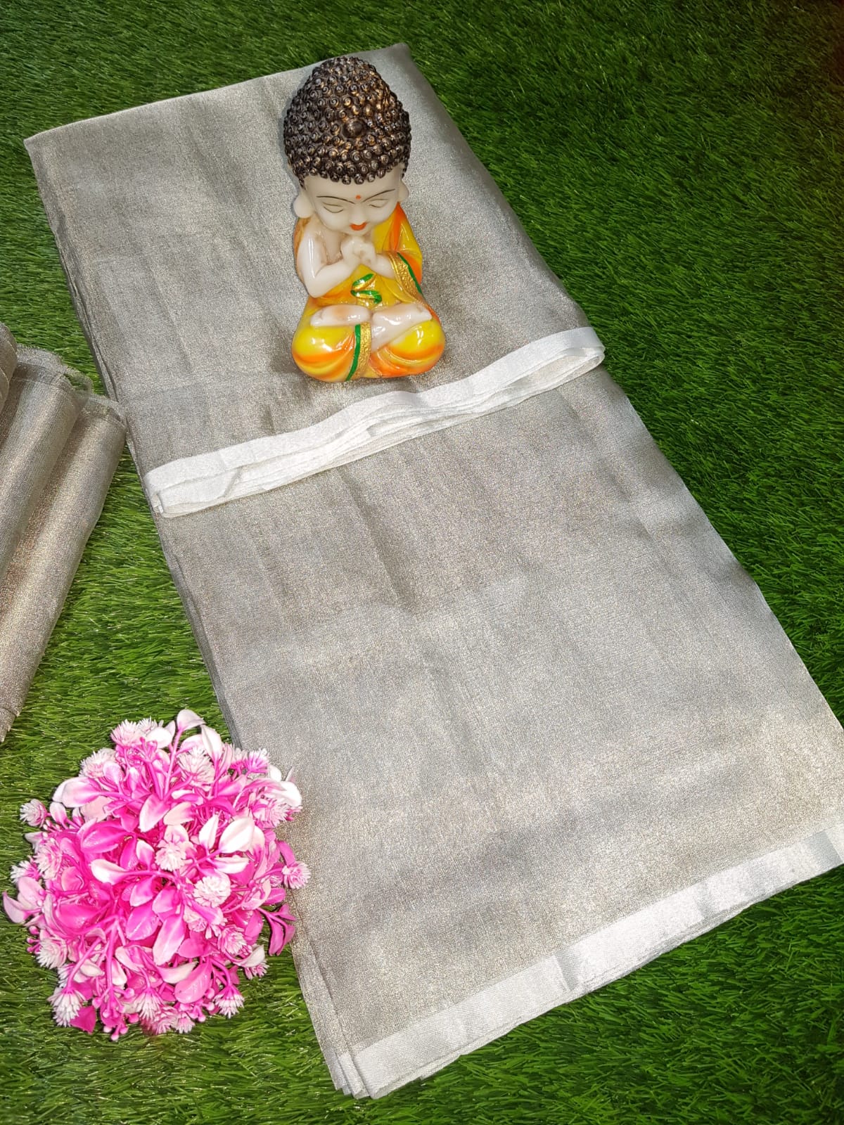 Silver Uppada tissue sarees