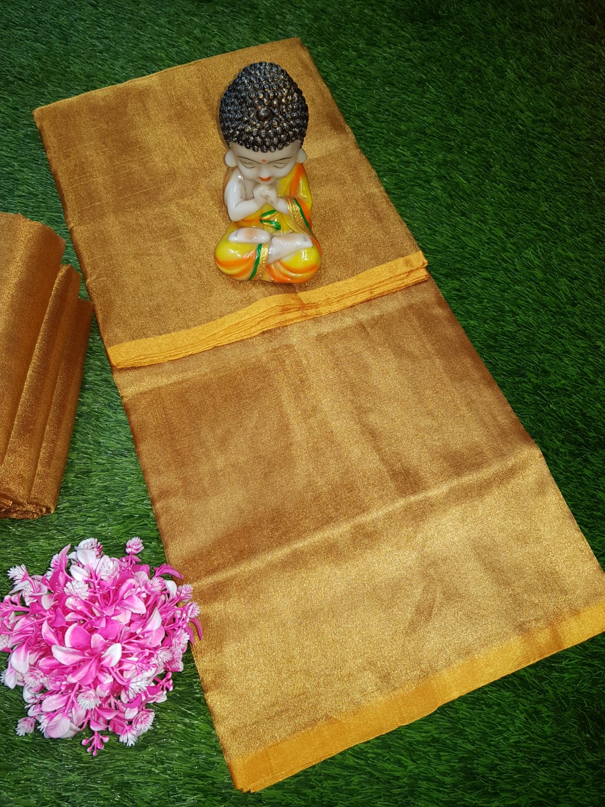 Gold Uppada tissue sarees