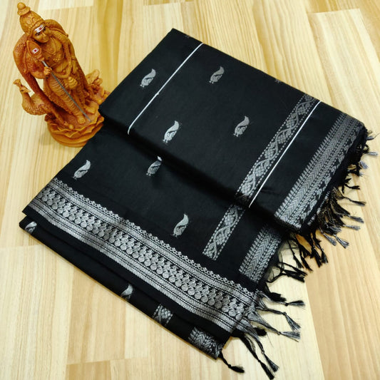 Black kalyani cotton sarees