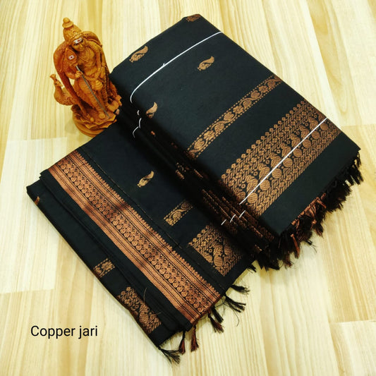 Black kalyani cotton sarees