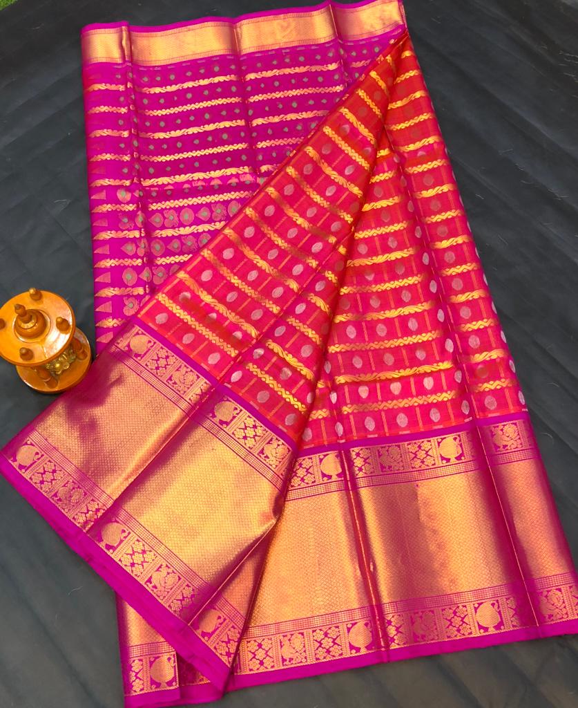 Red Pure kanchipuram silk sarees