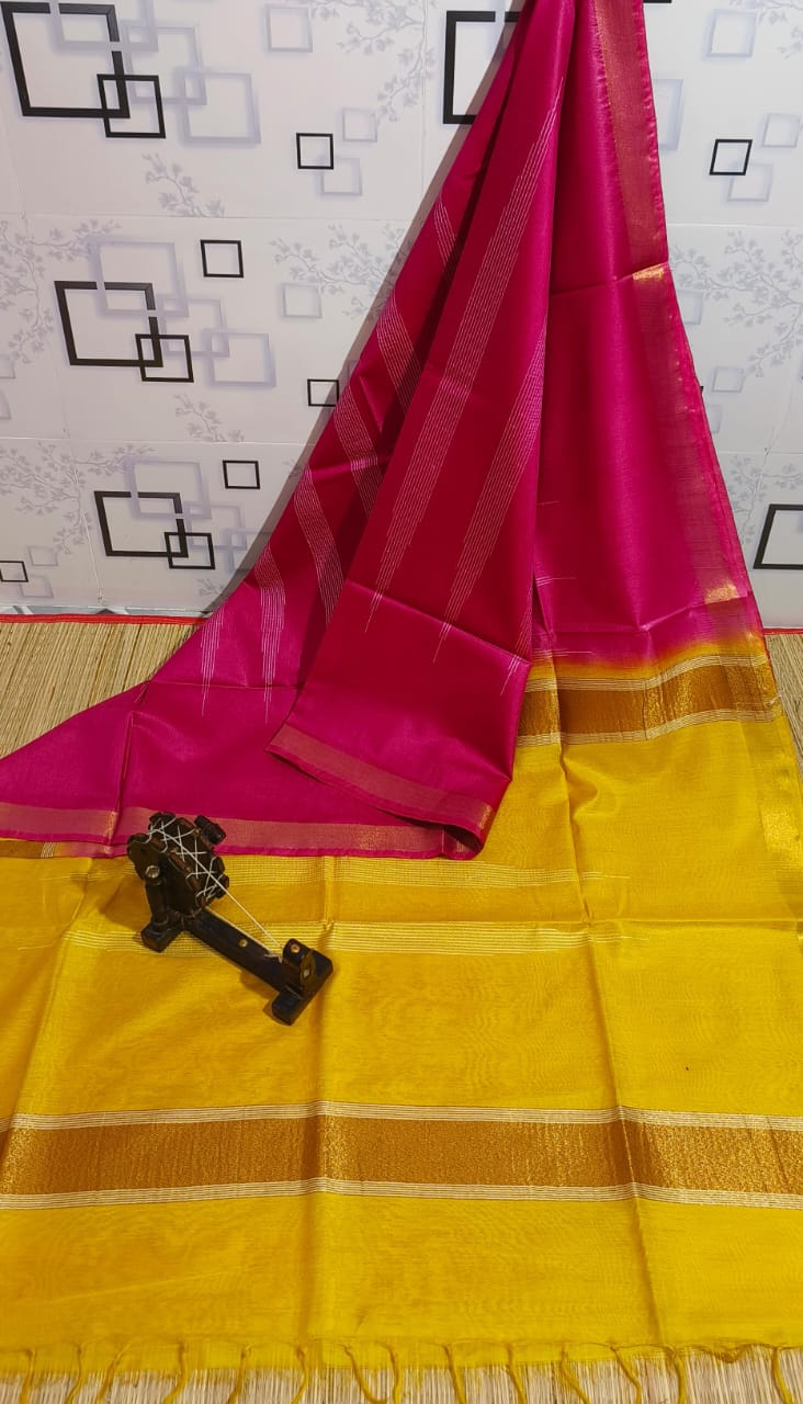 Pink kota viscose sarees