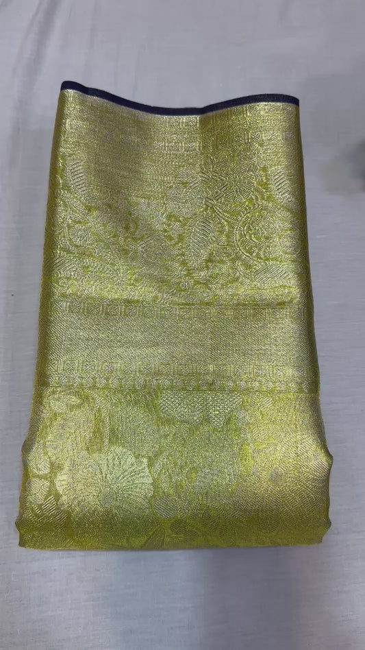 Gold handloom Pure kanchipuram silk sarees