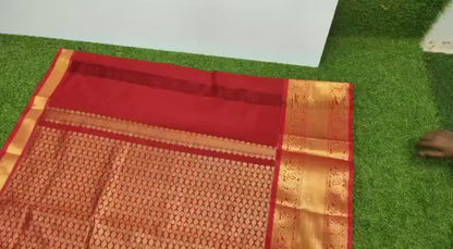 Dark Green Kuppadam kanchi border sarees