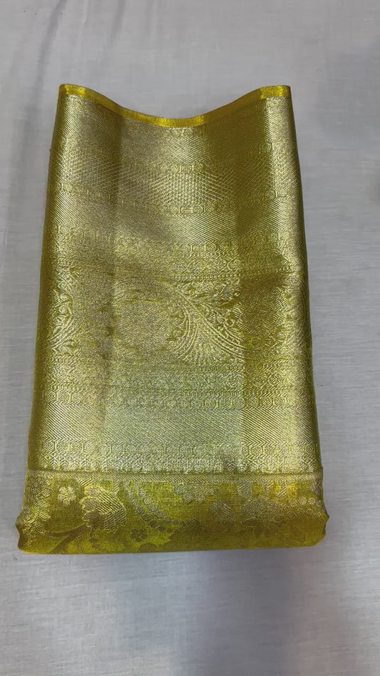 Golden handloom Pure kanchipuram silk sarees