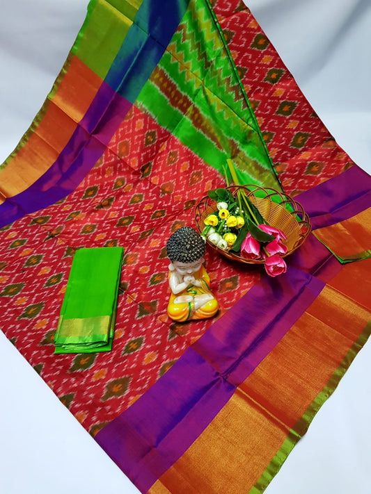 Red uppada pochampally sarees