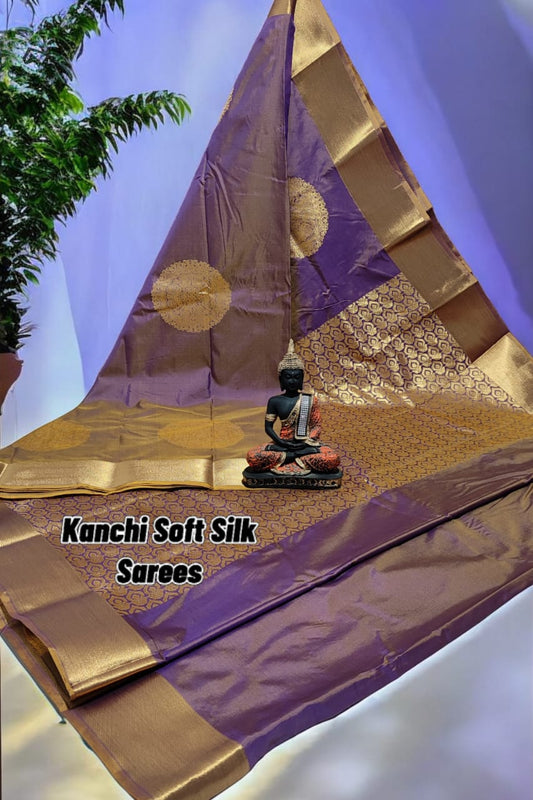 Dark Lilac soft silk sarees