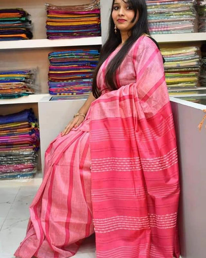 Pink kota viscose sarees