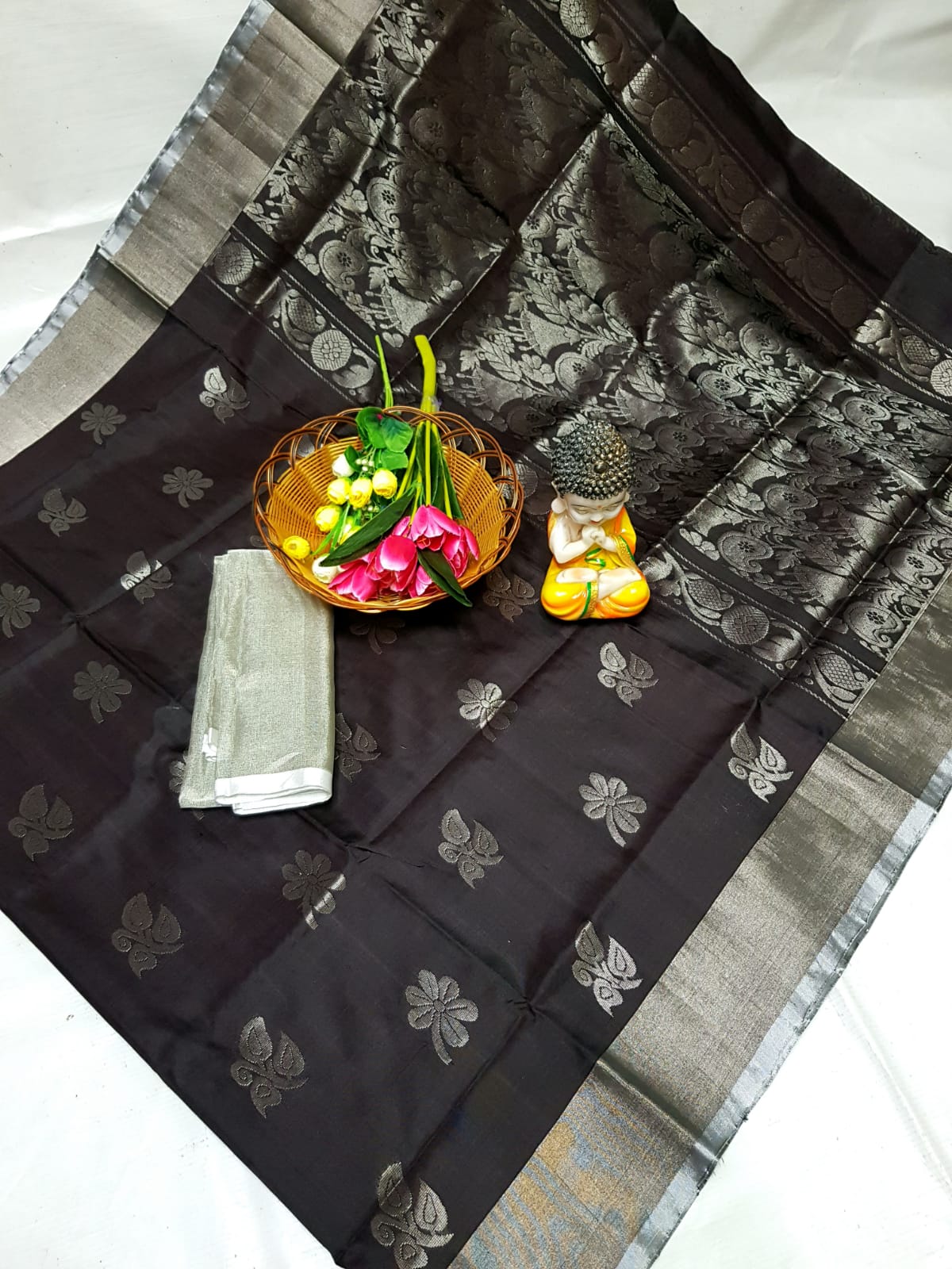 Black Uppada silk sarees