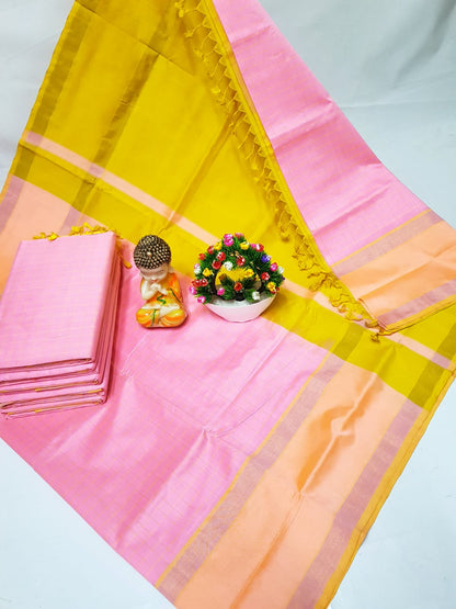 Uppada Tripura silk Mahanati Checks sarees