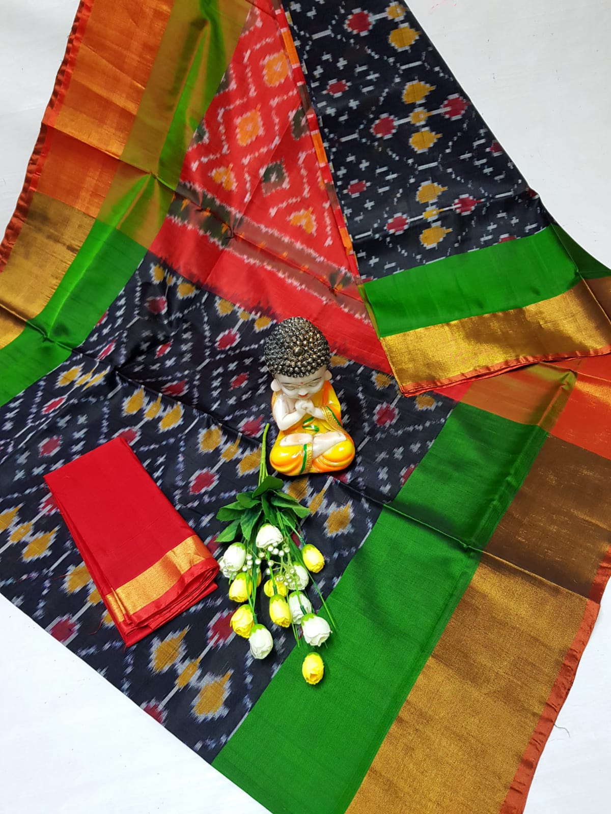 Black uppada pochampally sarees