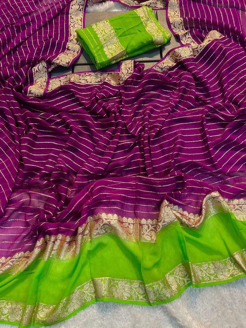 Soft viscose georgette sarees