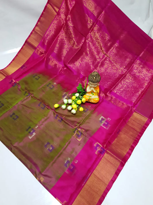 Brown uppada pattu sarees