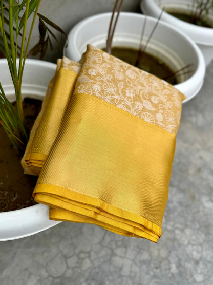 Gold Banarasi Tissue silk sarees