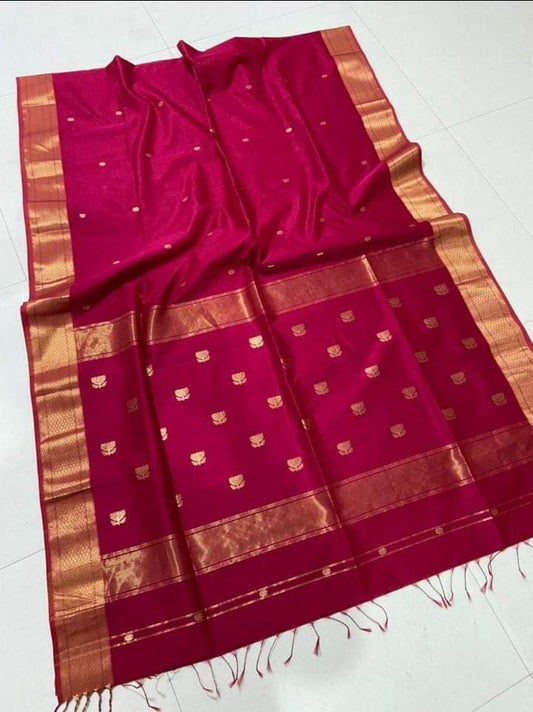 Pink Maheshwari sarees