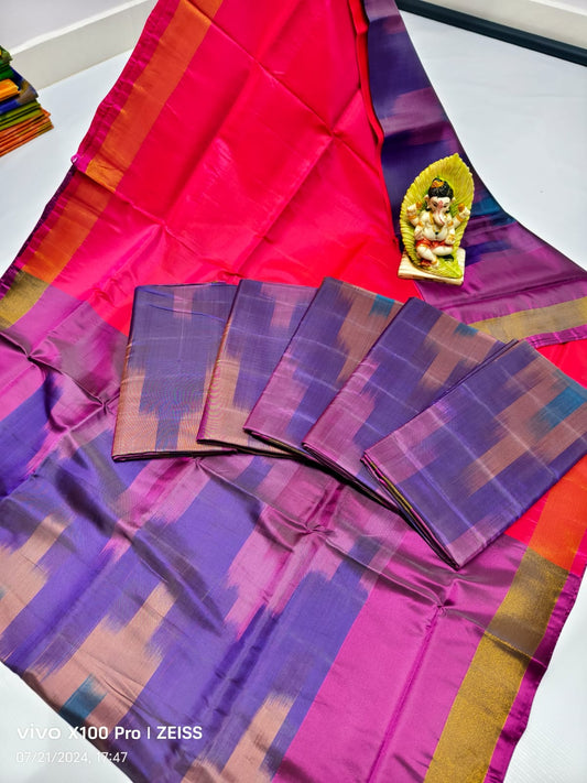 Lavender Uppada soft silk sarees