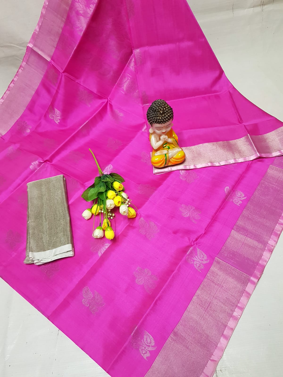 Pink pure handloom Uppada silk sarees