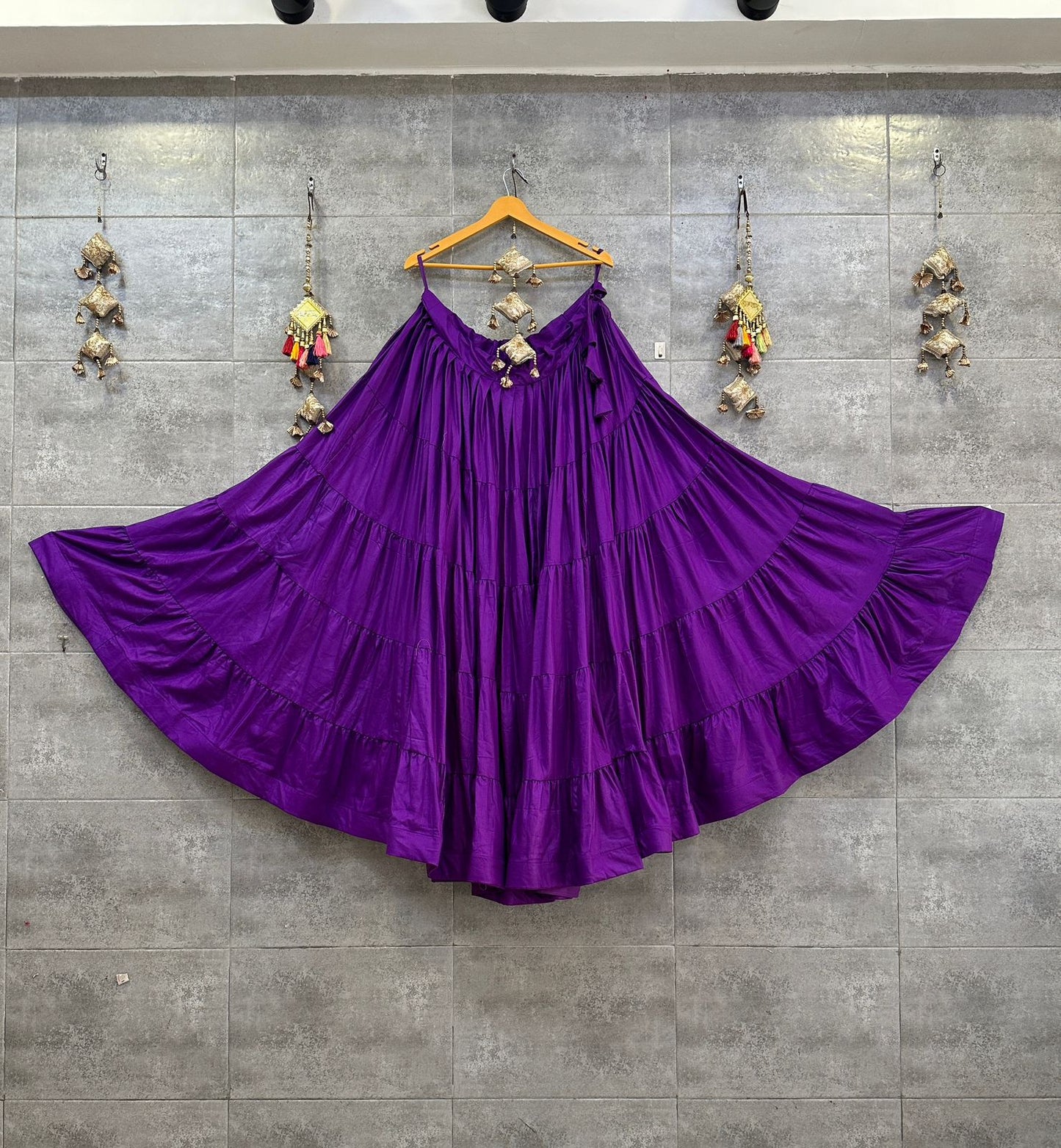 Dark purple Rayon Chaniya