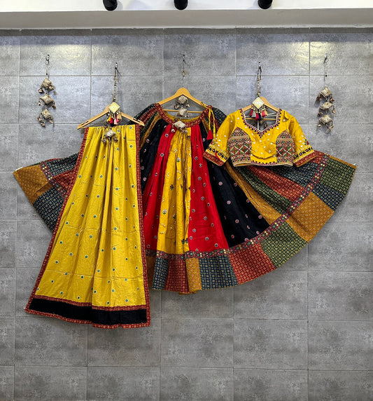 Multicolor Cambric cotton chaniya choli