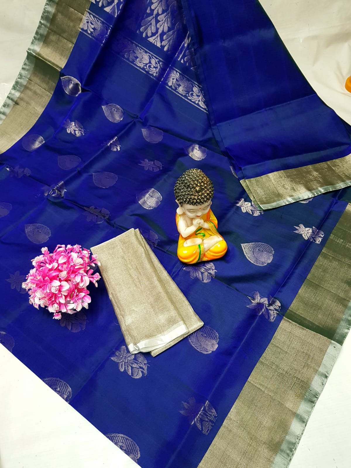 Dark blue Uppada silk sarees