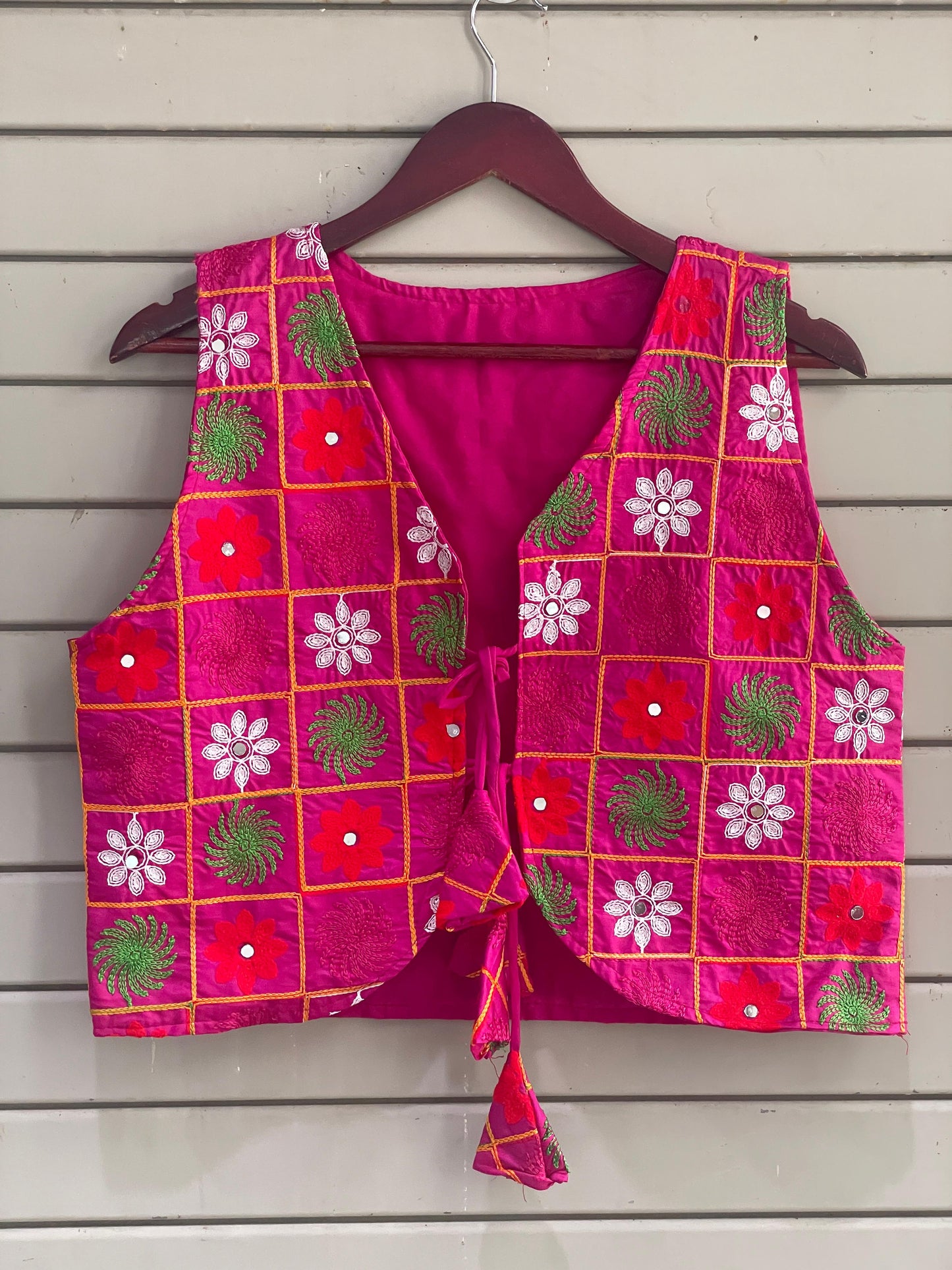 Pink Navaratri special designer koti