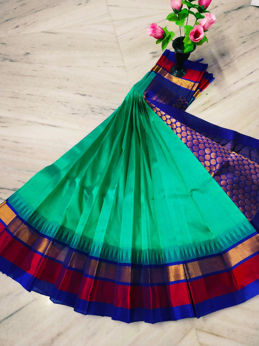 Rama green pure handloom Kuppadam sarees