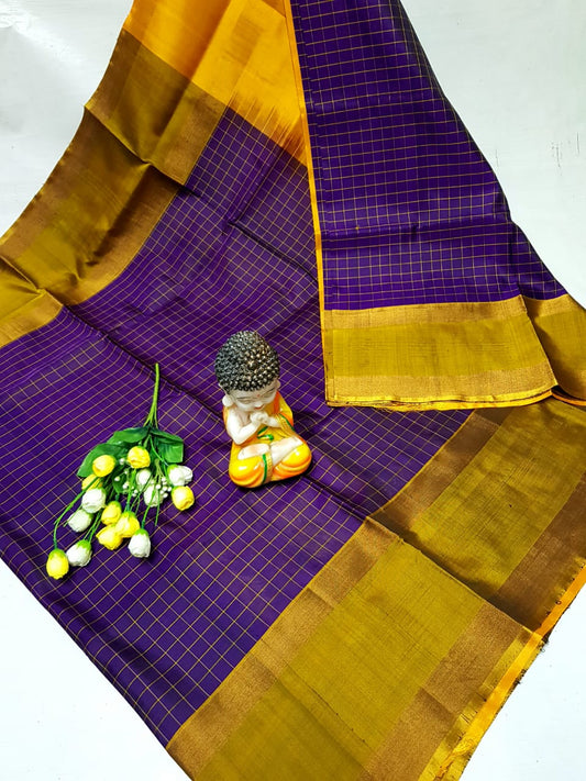 Violet uppada mahanati checks sarees