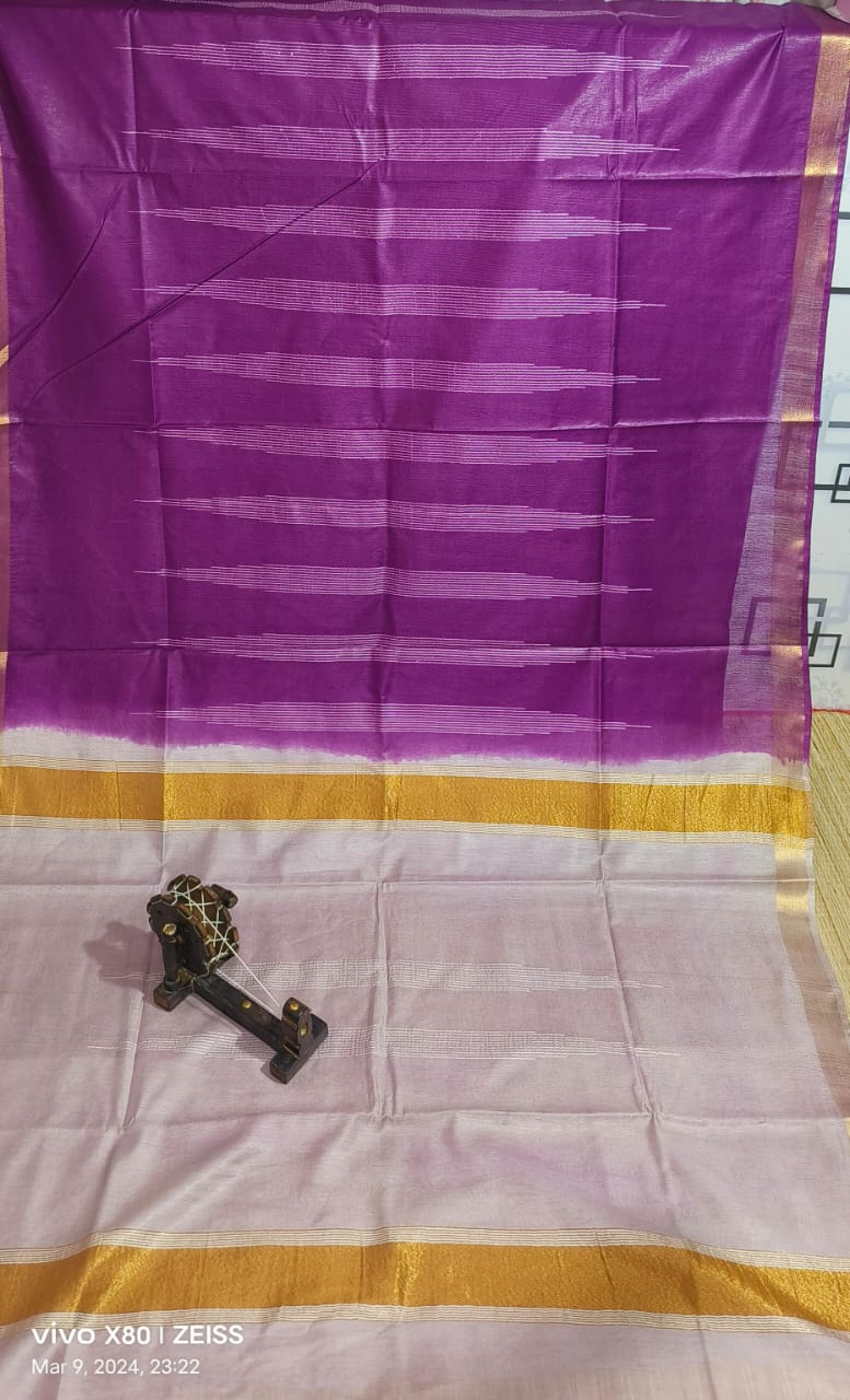 Purple kota viscose sarees