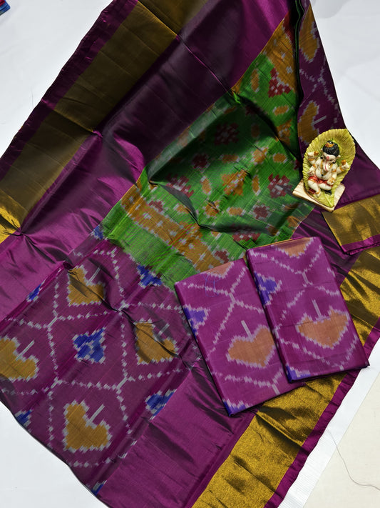 Dark purple Uppada soft silk sarees