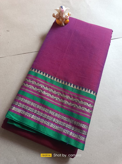 Deep Pink Narayanpet Cotton sarees