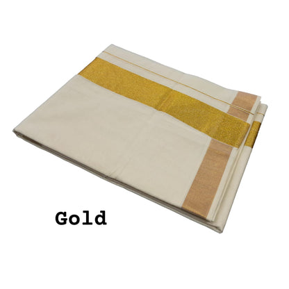 Gold Kerala cotton onam Kasavu sarees