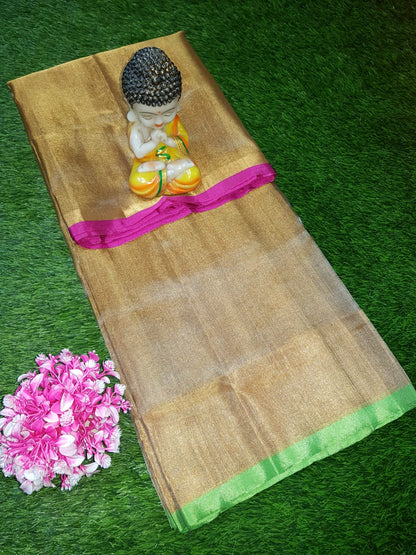 Gold Uppada tissue sarees