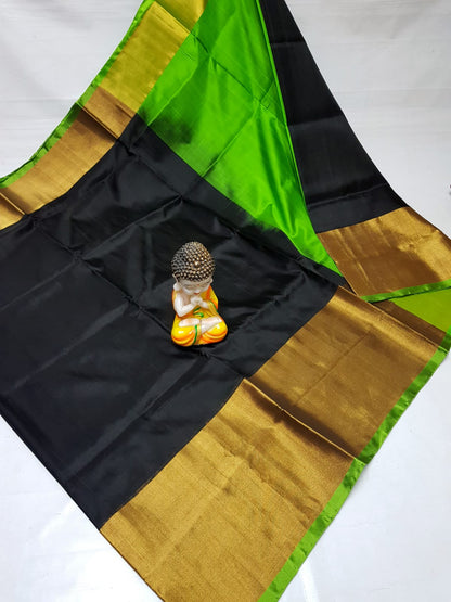 Black Uppada big border sarees