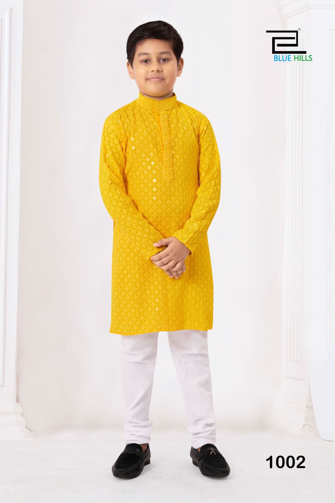 Yellow Rayon chikankari kurta set