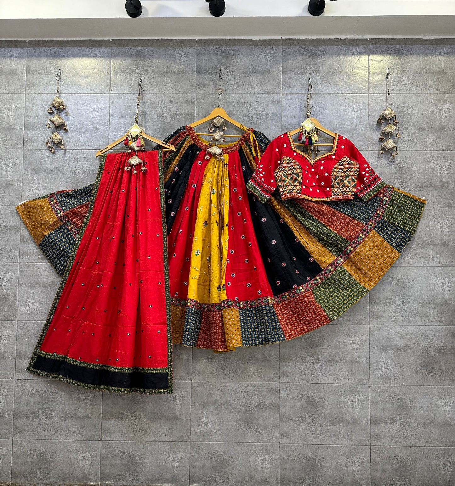 Multicolor Cambric cotton chaniya choli