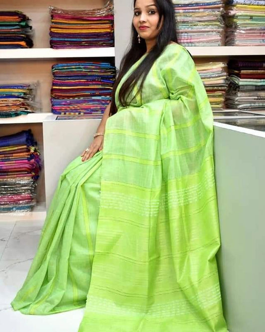 Apple green kota viscose sarees