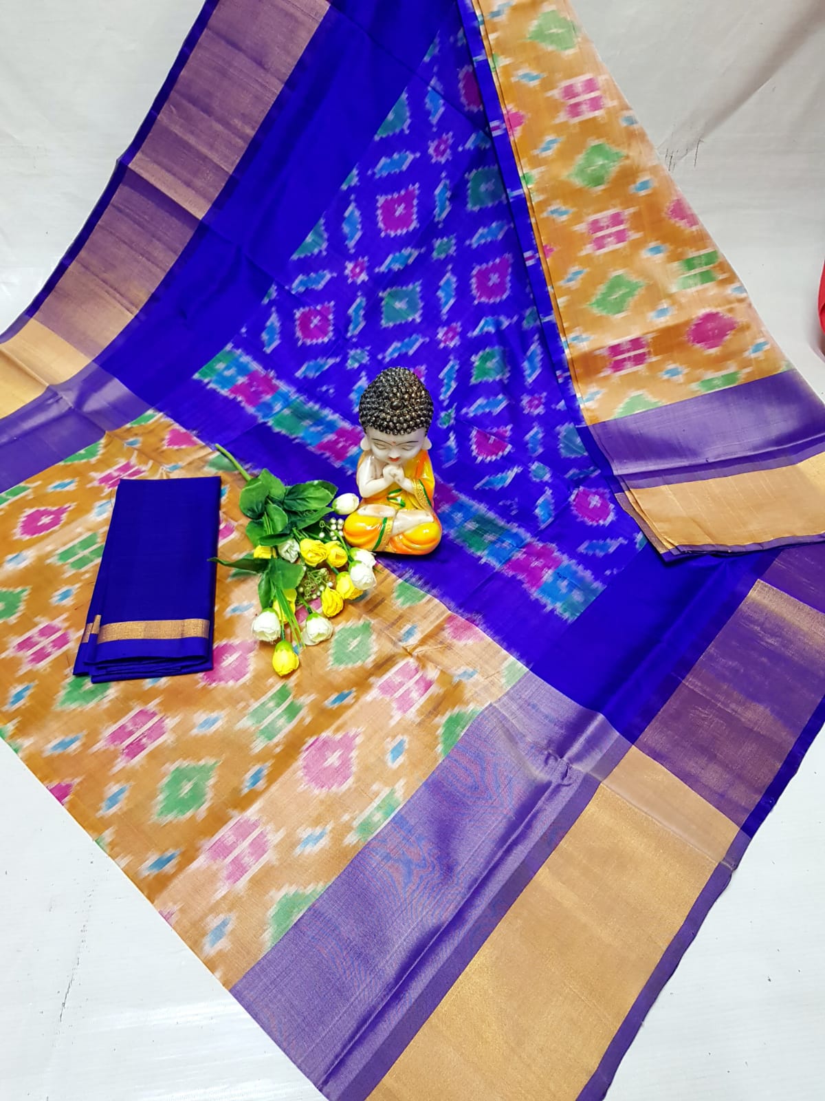 Sandal uppada pochampally sarees