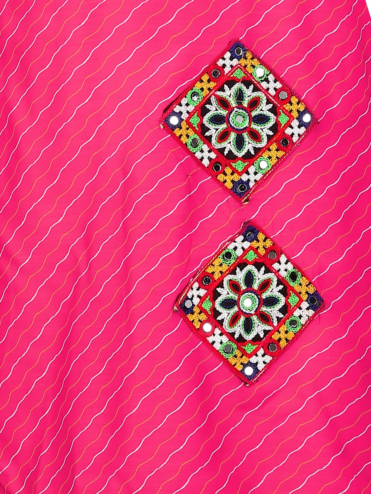 Pink traditional Navratri kurta and Pyjama Set