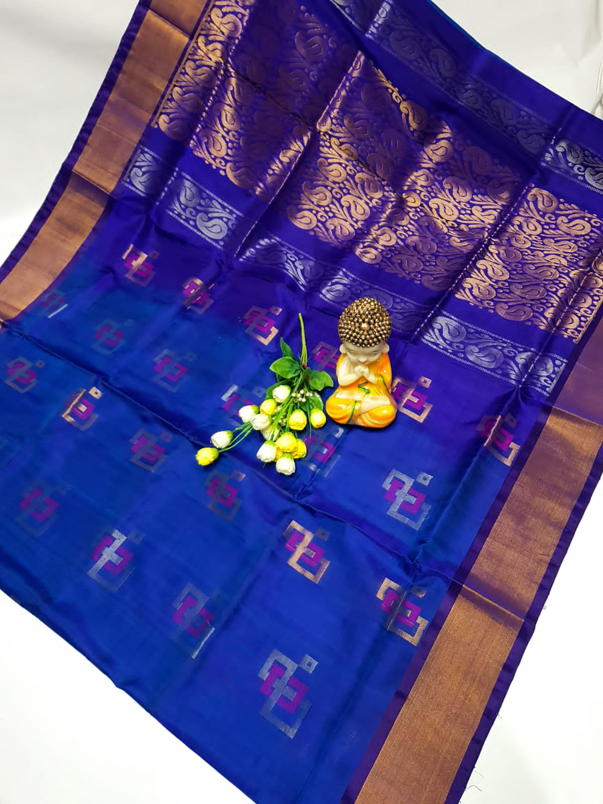 Dark Blue uppada pattu sarees