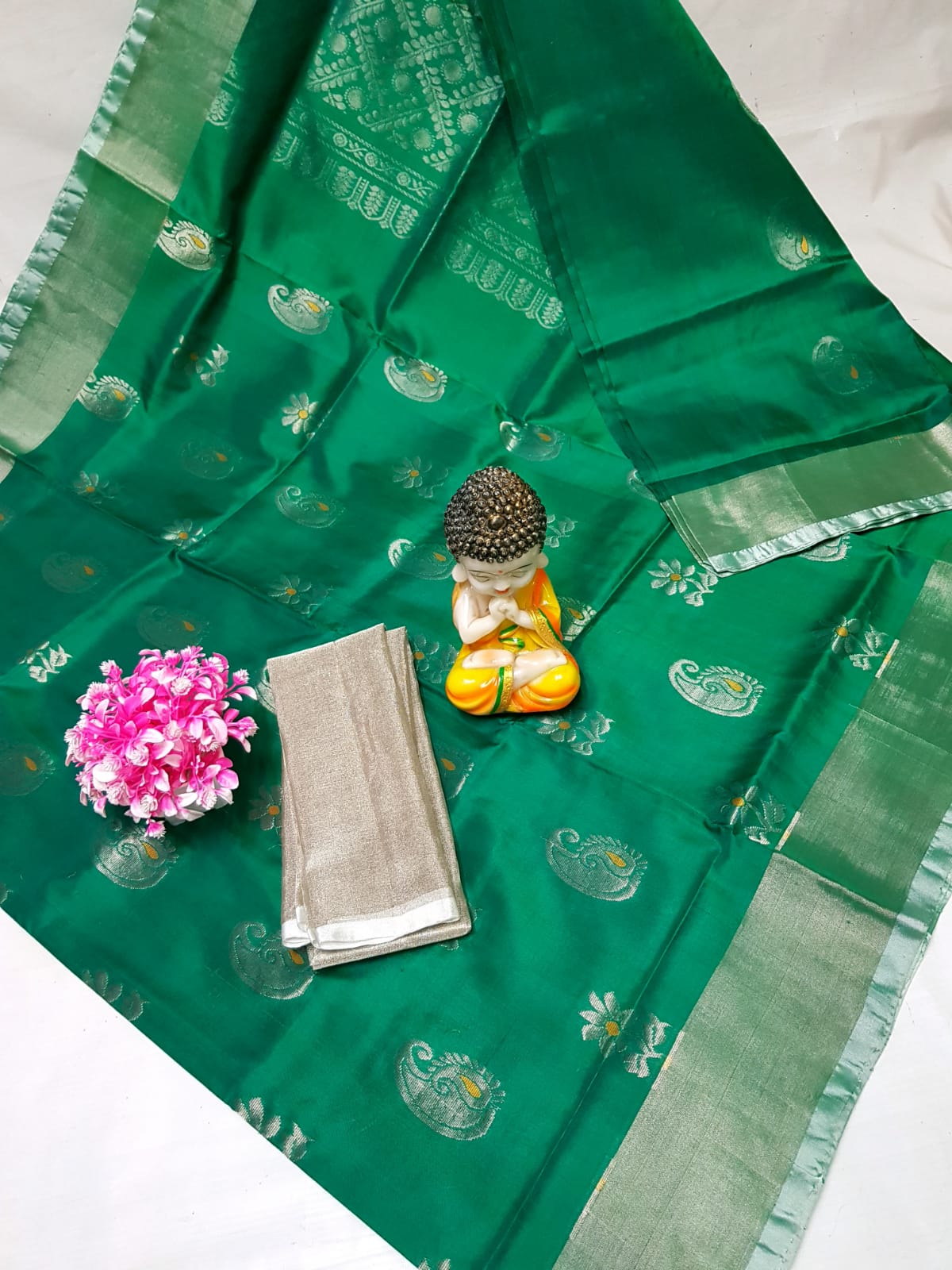 Green Uppada silk sarees