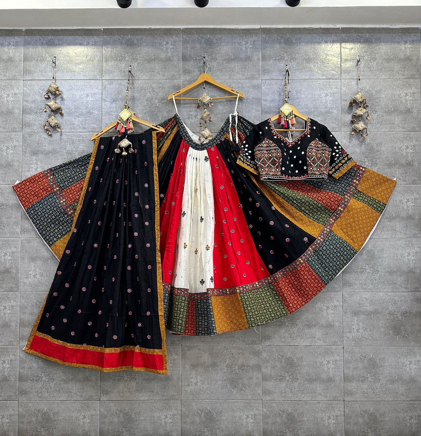 Multicolor Cambric cotton chaniya choli