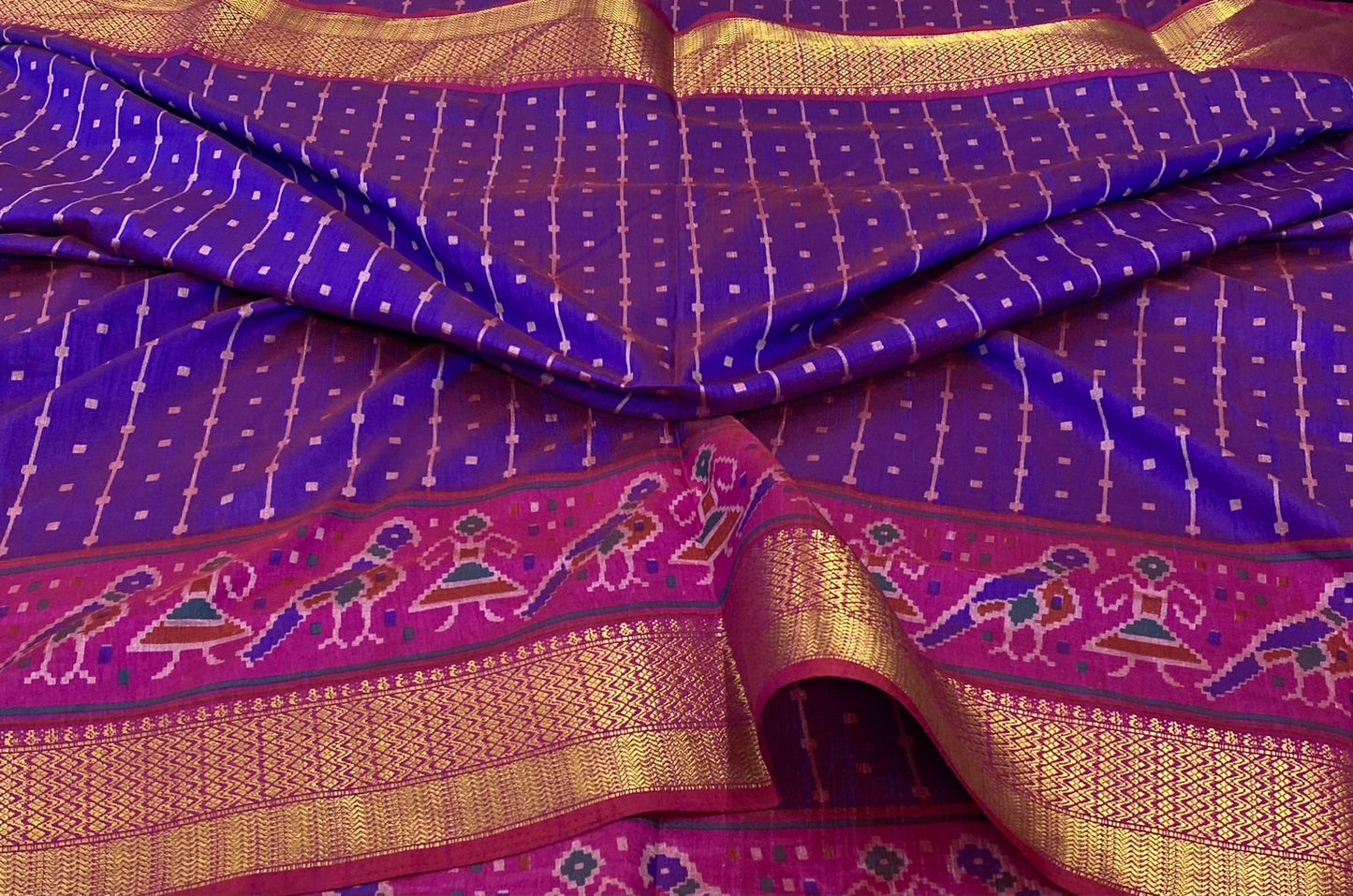 Fancy pochampally design sarees