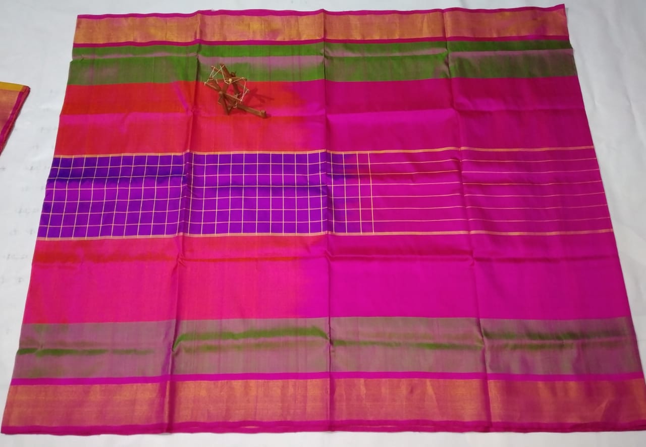 Pink and purple uppada special border sarees|uppada pattu online
