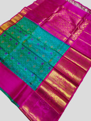 Pure pochampally ikkat handloom silk sarees